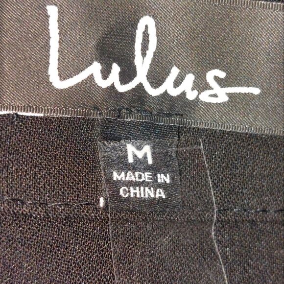 NWT Lulu's Women's Sleeveless Bodycon Cut Out Little Black Dress Black Size M - Picture 9 of 13